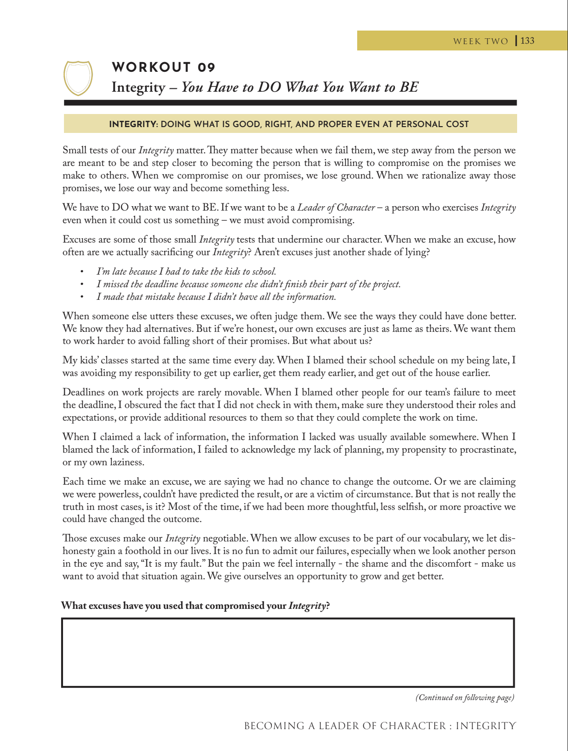 Leader of Character Companion Guide - 6 Months of Training and Development - Image 3