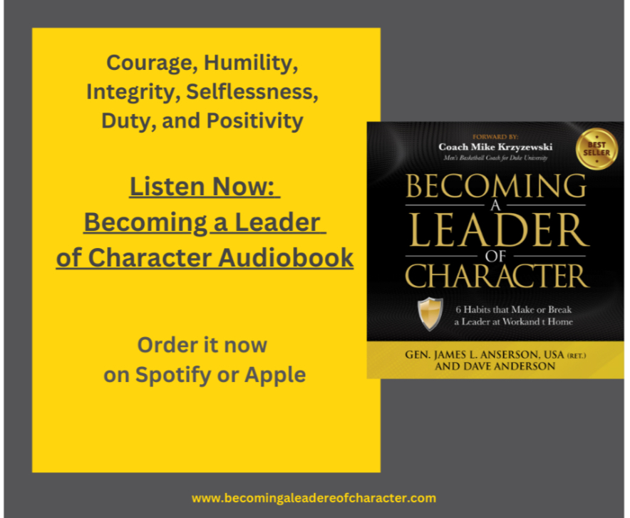 Ready! Go! Order Becoming a Leader of Character Audiobook today!